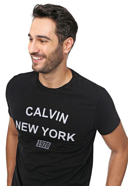 Camiseta Calvin Klein Jeans Lettering - P